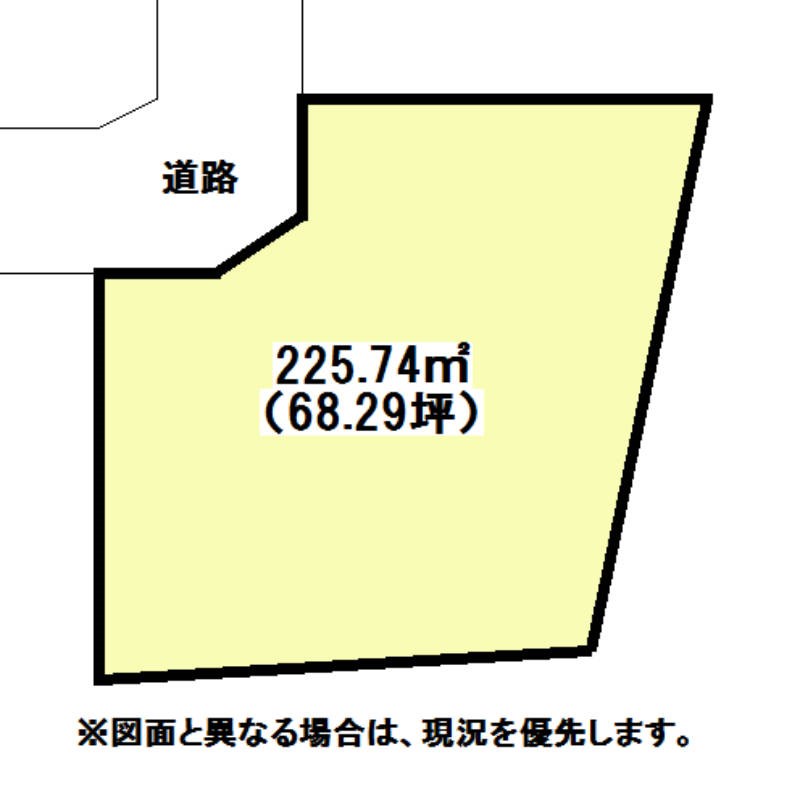 葛原高松二丁目土地 間取図・土地図