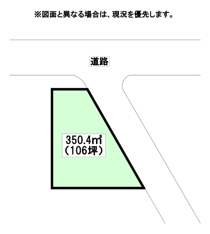大字道場寺土地 間取図・土地図