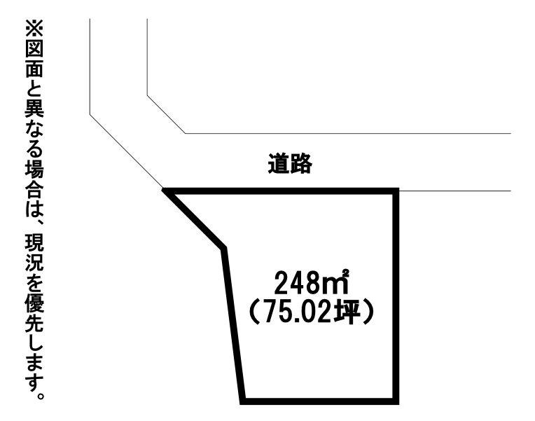 吉木東一丁目土地 間取図・土地図
