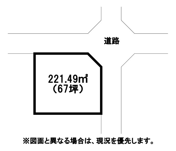 太賀三丁目土地 間取図・土地図