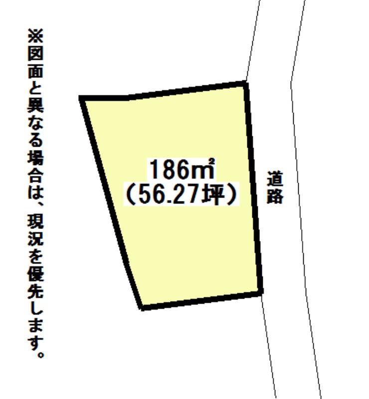 清水五丁目土地 間取図・土地図
