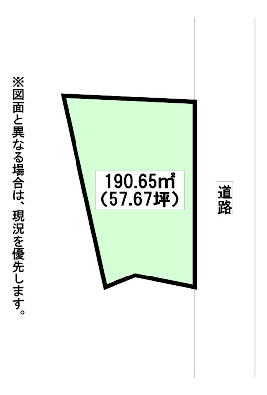 鳴水町土地 間取図・土地図