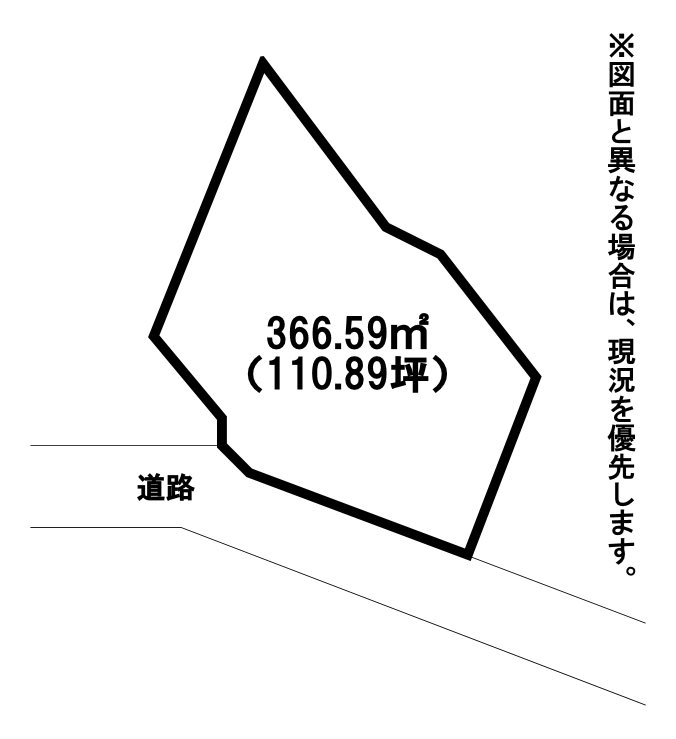 和田町土地 間取図・土地図