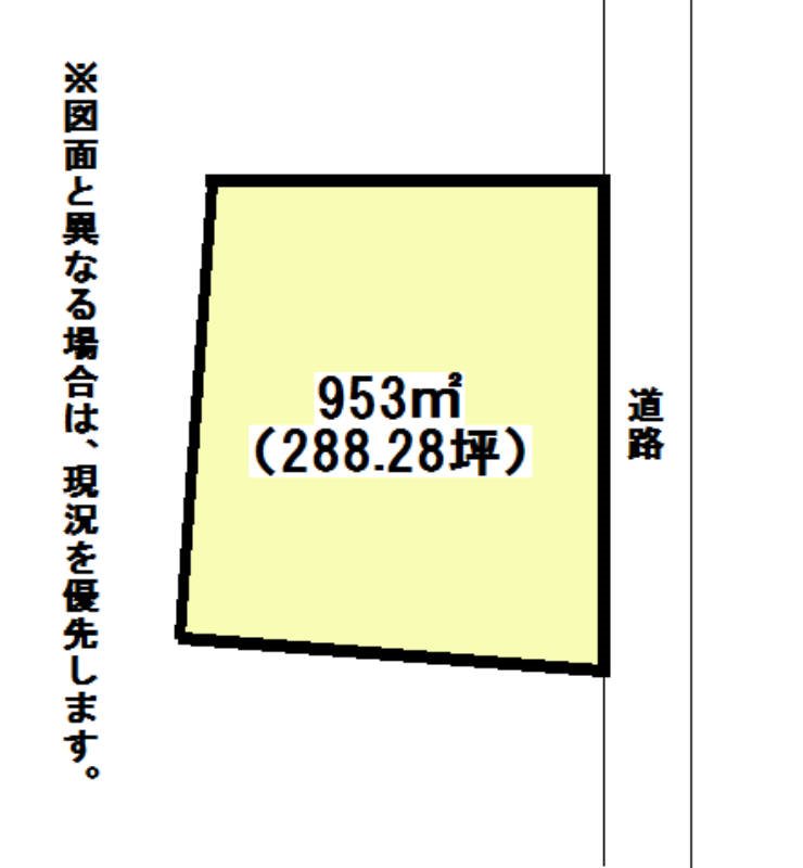 大字今井土地 間取図・土地図