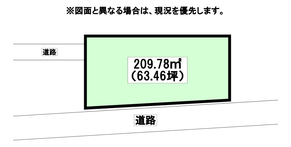 春日台五丁目土地 間取図・土地図