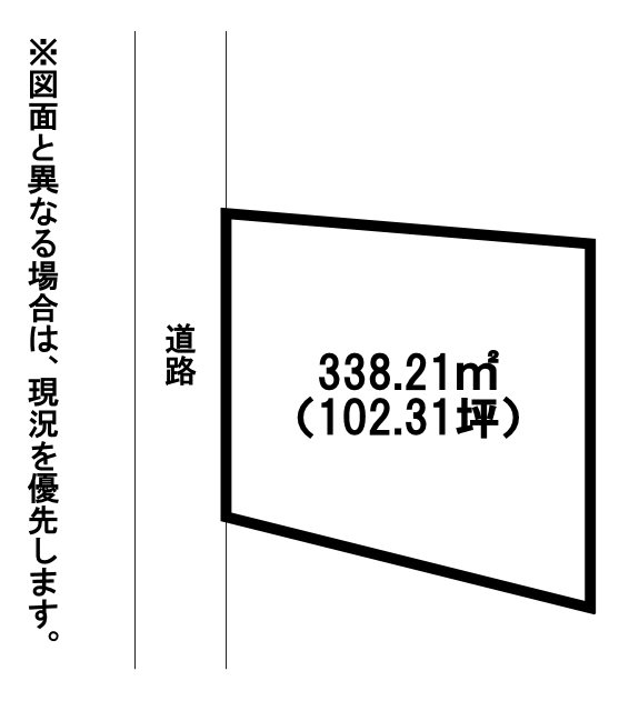 通谷四丁目土地 間取図・土地図