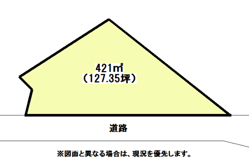 池田一丁目土地 間取図・土地図