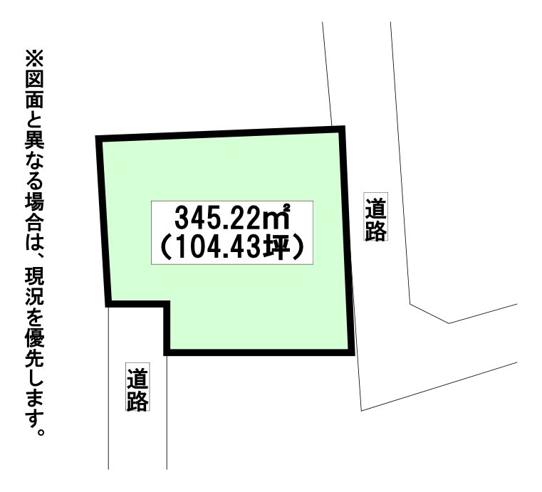 百合ヶ丘一丁目土地  間取図・土地図