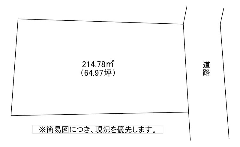 熊谷四丁目土地 間取図・土地図