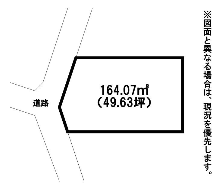 赤崎町土地 間取図・土地図