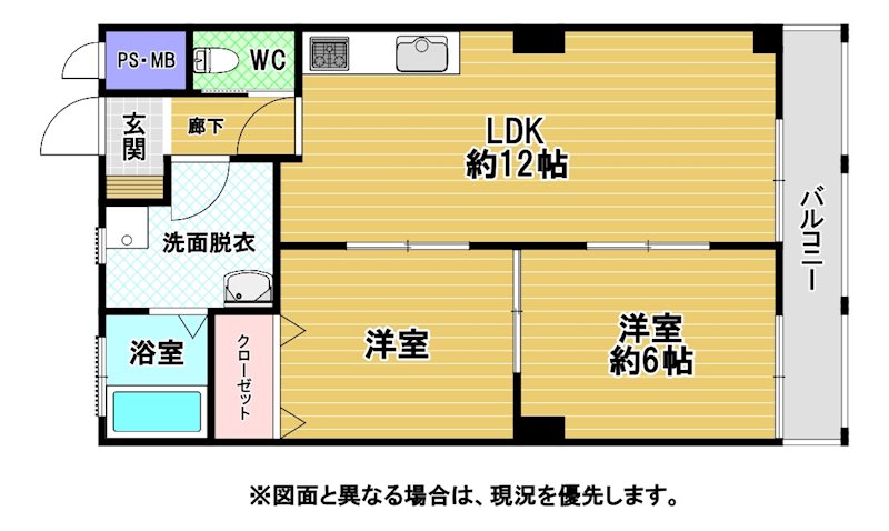 ブルーハイツ枝光 間取図・土地図