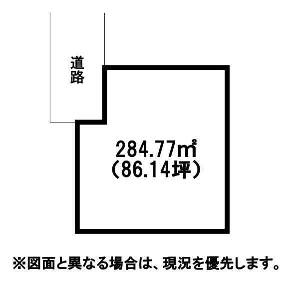 大字感田土地4号地  間取図・土地図