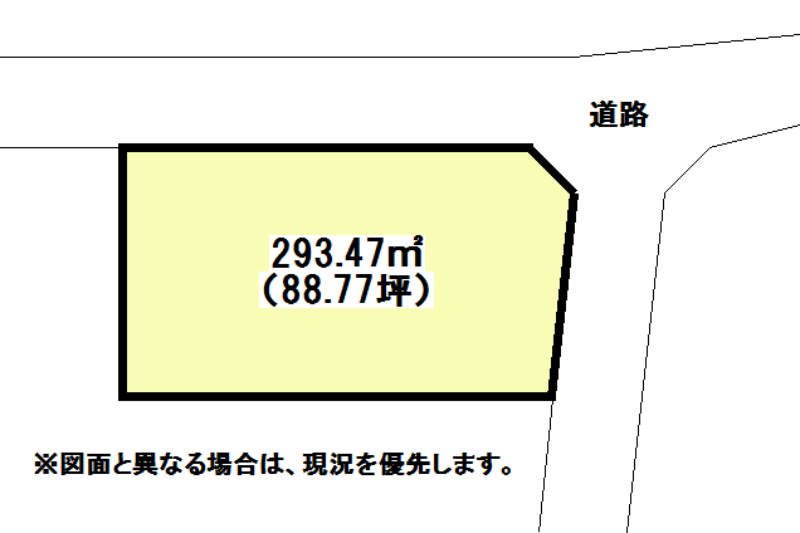 若久町二丁目土地 間取図・土地図