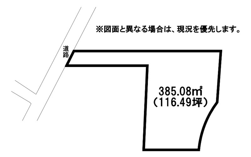 東二島四丁目土地 間取図・土地図