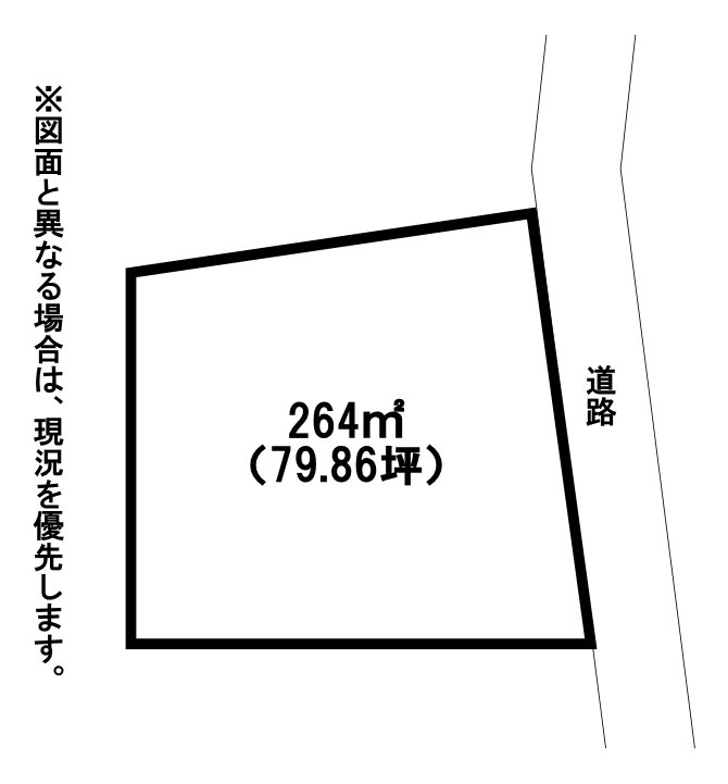 下上津役二丁目土地 間取図・土地図