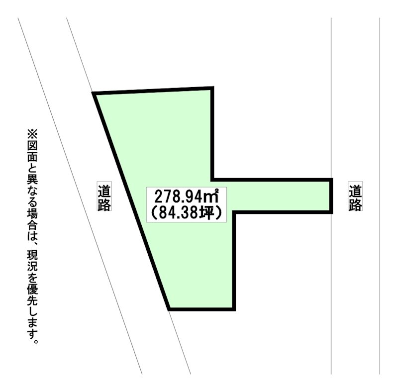 志井四丁目土地 間取図・土地図