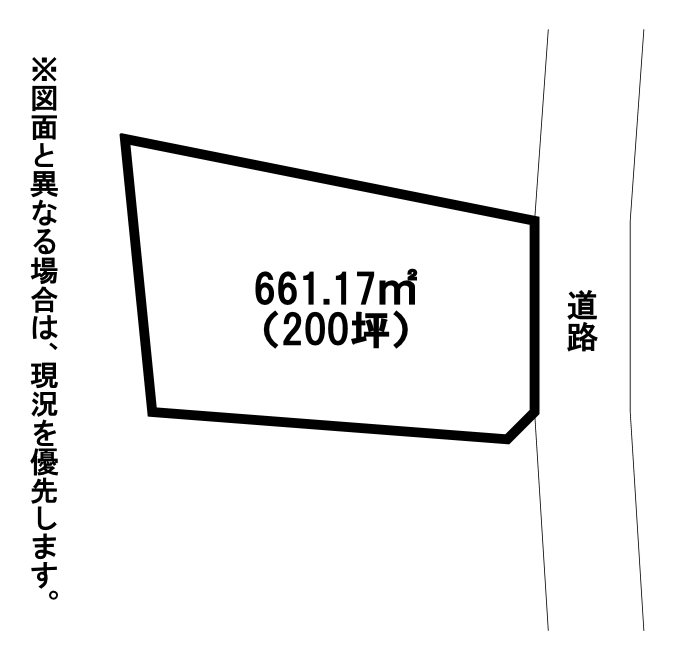 大字木守土地 間取図・土地図