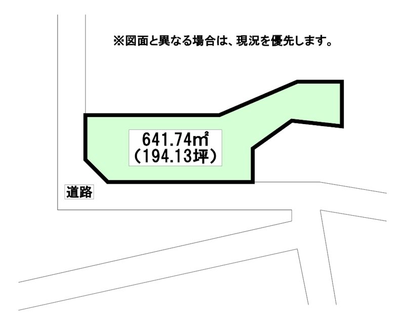 茶売町土地 間取図・土地図