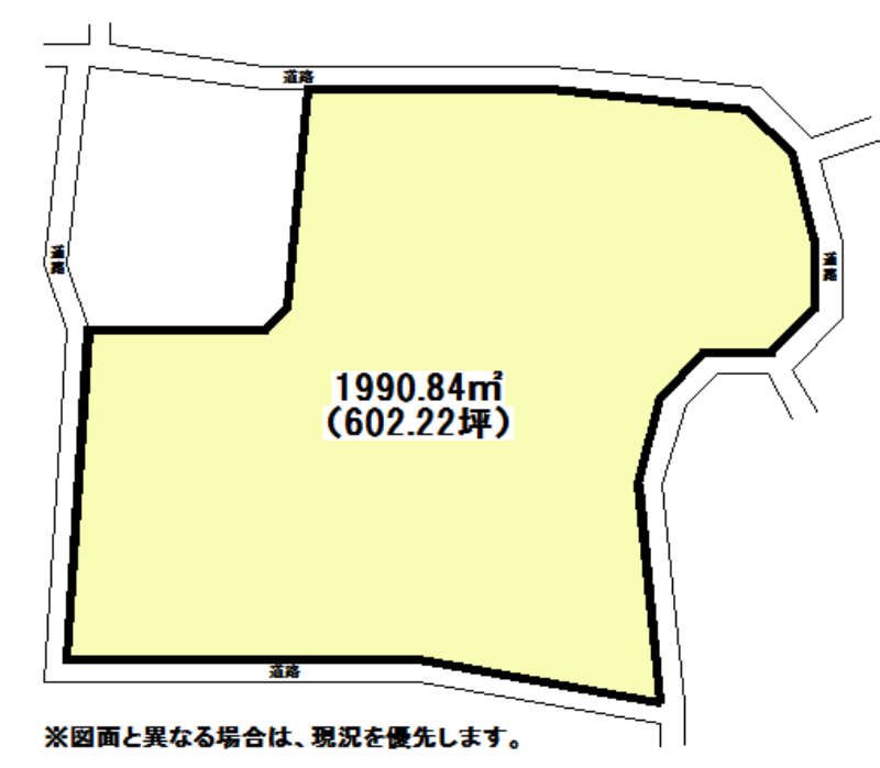 則松六丁目土地 間取図・土地図