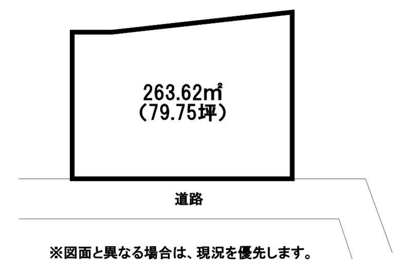 大里戸ノ上一丁目土地 間取図・土地図