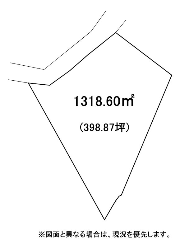 上藤松二丁目土地 間取図・土地図