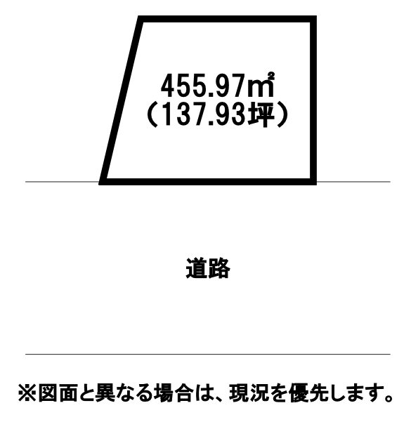 社ノ木一丁目土地 間取図・土地図