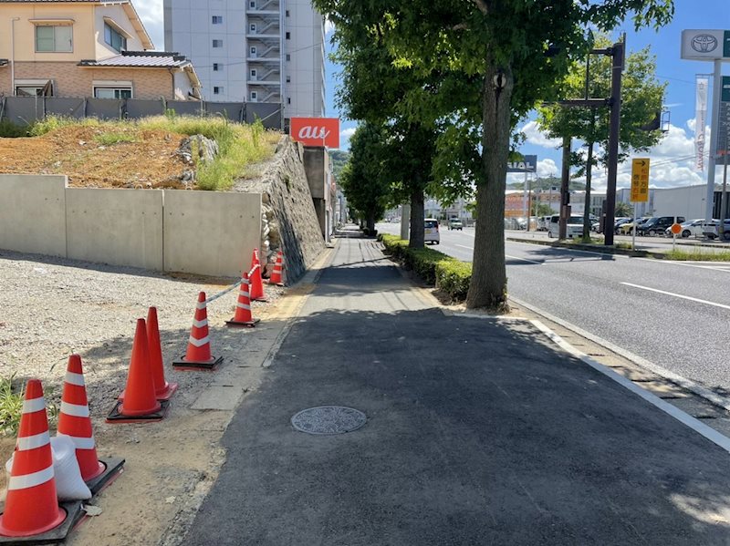 社ノ木一丁目土地 現地写真（前面道路含む現地写真）