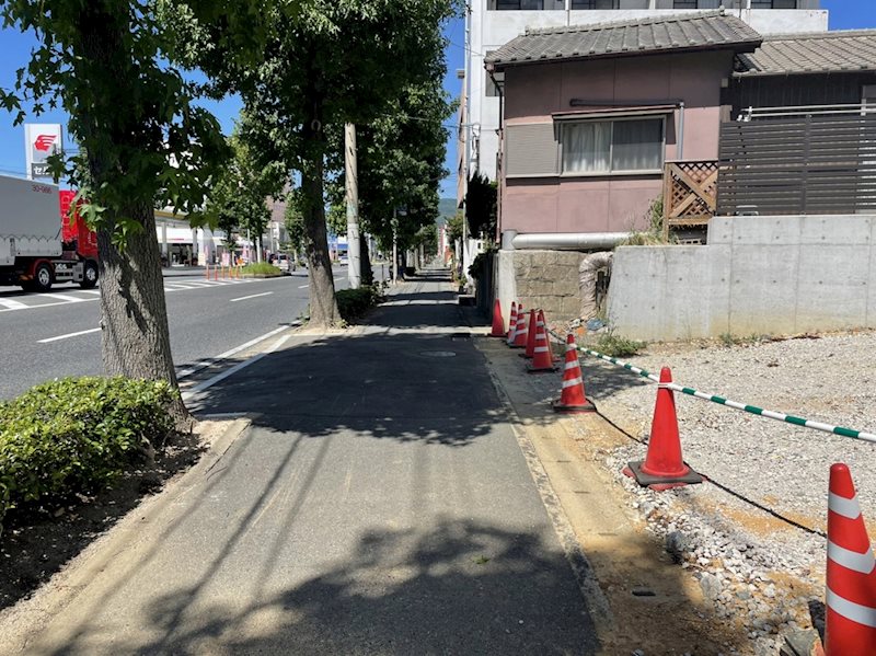 社ノ木一丁目土地 現地写真（前面道路含む現地写真）