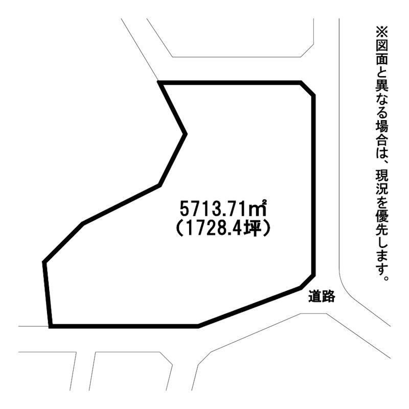 大字尾倉土地 区画図