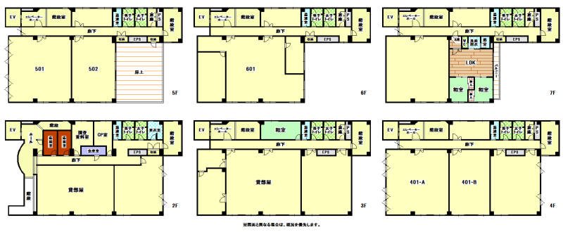 馬借三丁目ビル（COSビル） 間取図・土地図