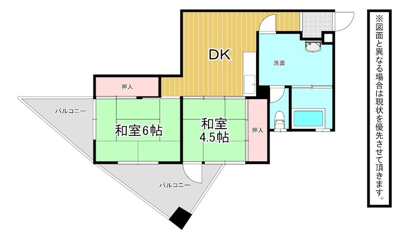ルポールマンション 間取図・土地図