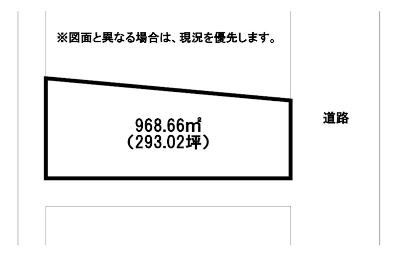北川町土地 間取図・土地図
