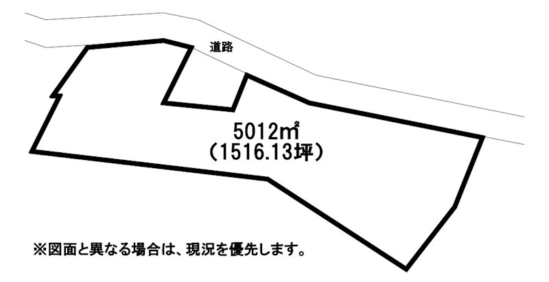 荒手一丁目土地 間取図・土地図