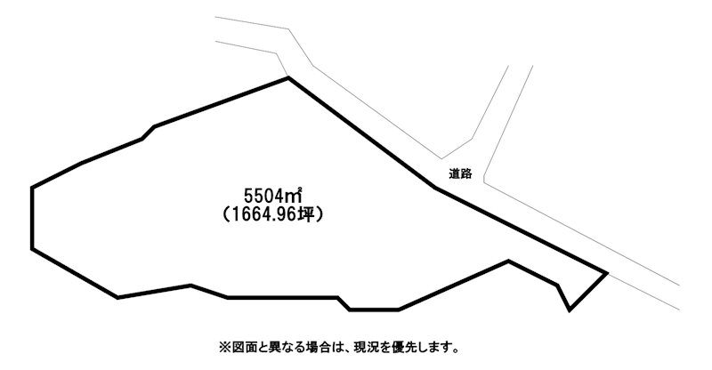 大字感田土地 間取図・土地図