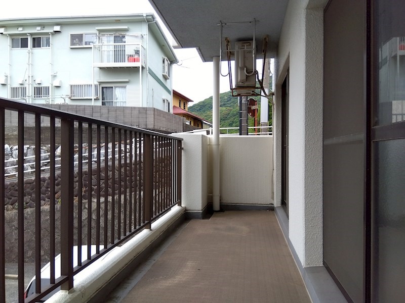 安部山スカイマンション 現地写真（バルコニー）