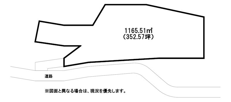 野面二丁目土地 間取図・土地図