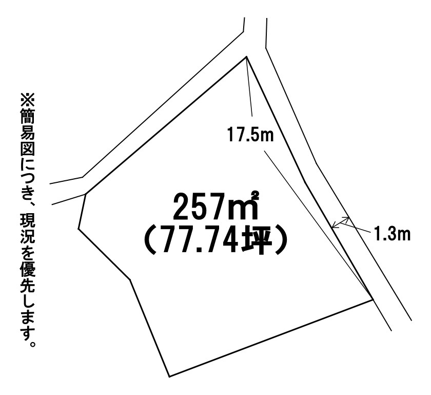 野面一丁目土地 区画図