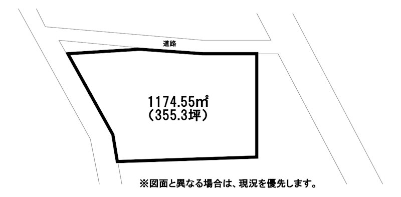 大字二塚土地 間取図・土地図