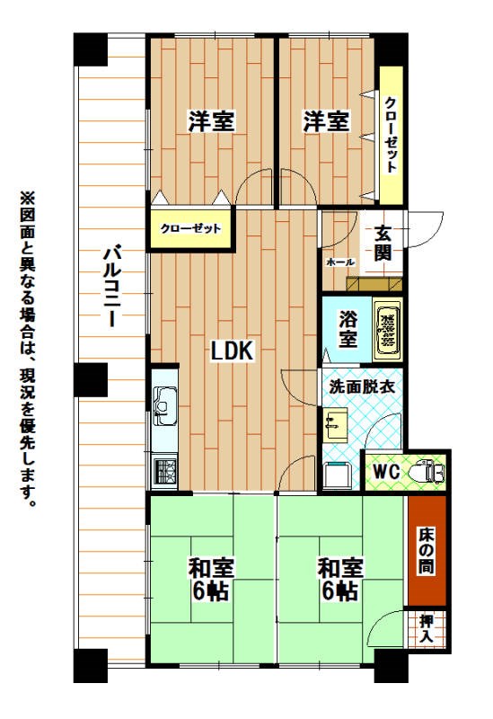 サンリバー三萩野藤マンション 間取図・土地図