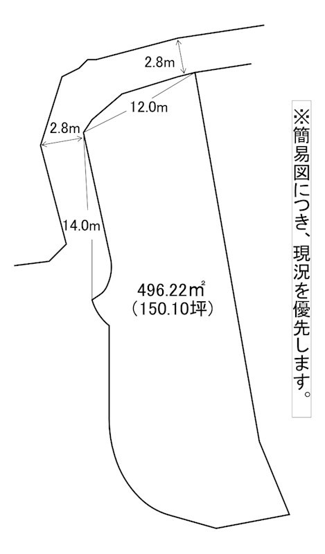 修多羅一丁目土地 間取図・土地図