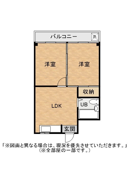 コーポ篠原1 間取図・土地図