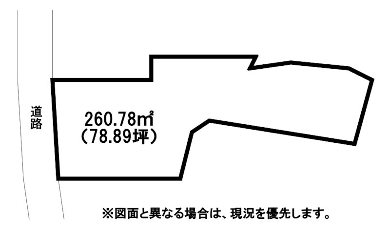 上到津一丁目土地 間取図・土地図