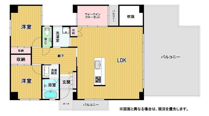 ガーデンハウス徳力 間取図・土地図