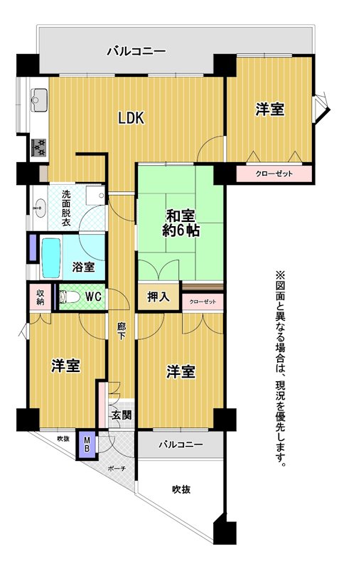 イマージュグランシュクセ下到津 間取図・土地図