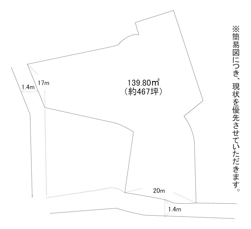 風師三丁目土地 間取図・土地図