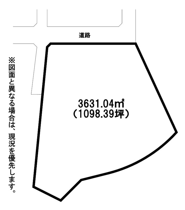 大字感田土地 間取図・土地図