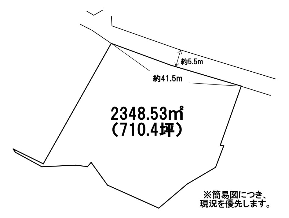 新大谷町土地 間取図・土地図