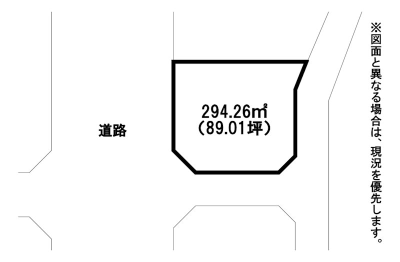 青葉台南三丁目土地 間取図・土地図