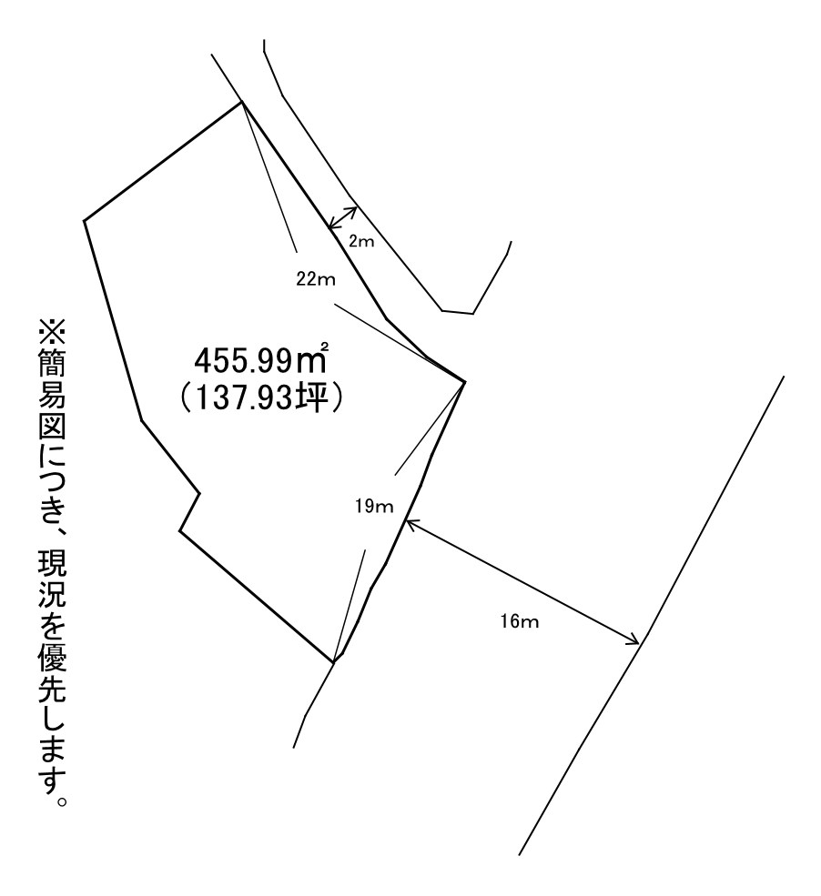 海老津三丁目土地 間取図・土地図