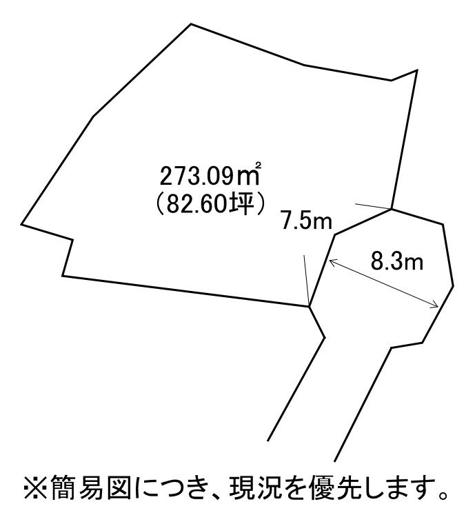 大字福原土地 間取図・土地図
